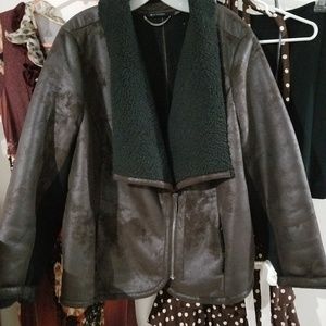 Halston biker jacket NEW size 28